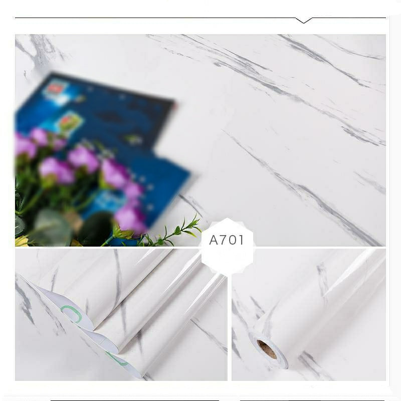 Thickened marble wallpaper self-adhesive wallpaper waterproof