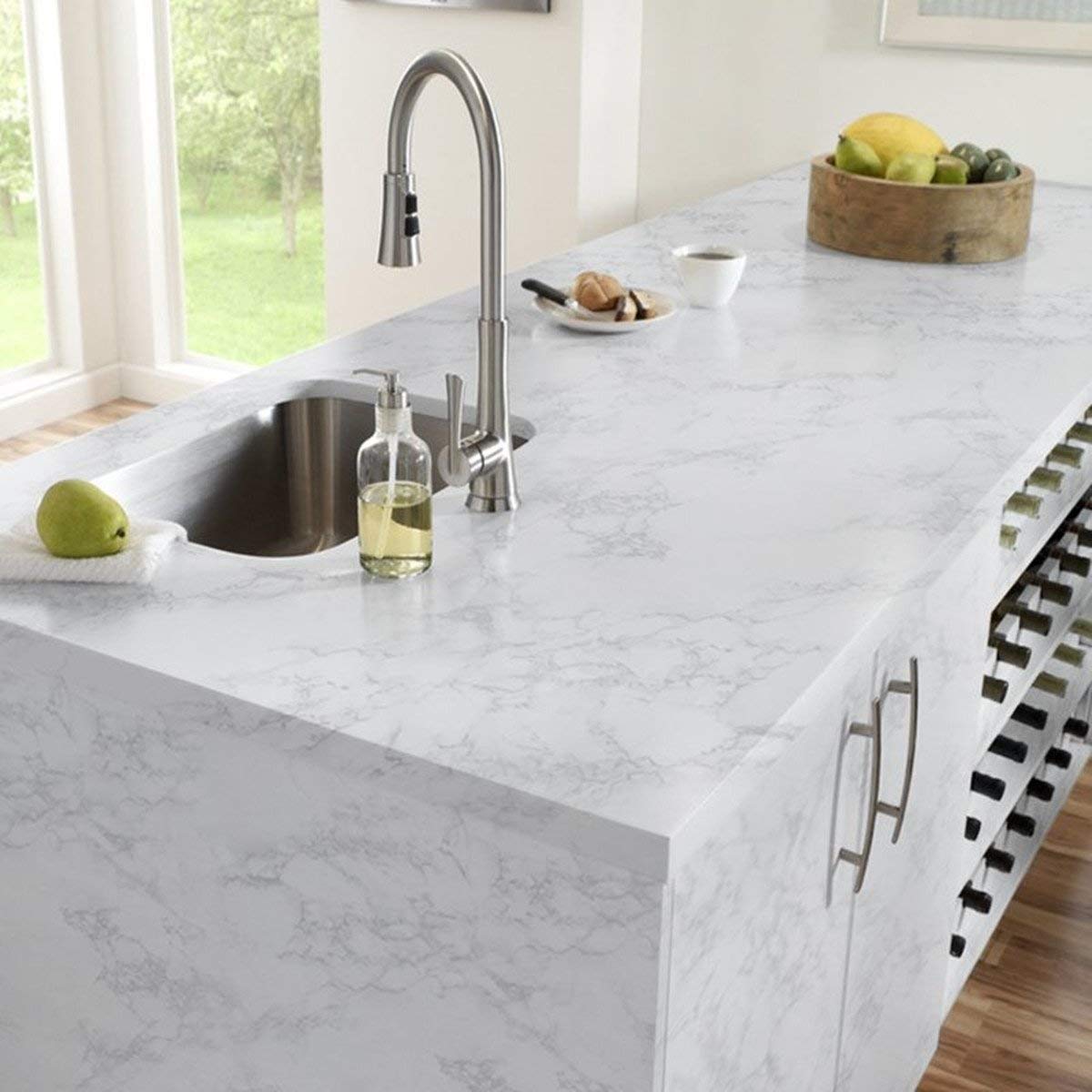 Thickened marble wallpaper self-adhesive wallpaper waterproof