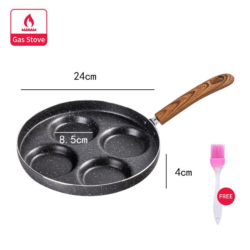 Four-hole Omelet PanBreakfast Grill Pan Cooking Pot